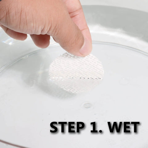 Hand dipping disc from 20 Pack Drywall And Masonry Wall Repair Kit For Heavy Duty Hole Patches, Fix Loose Anchors And Wall Fixtures