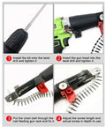 Chain Nail Gun Attachment For Electric Drills Auto Screw Spike Tool For Woodworking Gypsum And Walls Aluminum Alloy