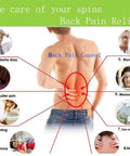 Image showing causes of back pain including headache, shoulder pain, and neck pain, emphasizing the need for Emoly Back Stretcher Device for upper and lower pain relief.