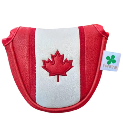 Driver Putter Mallet Style Head Cover With Alignment Stick Holder Hybrid Fairway Wood Cover Canada Flag Style Novelty Golf Accessory