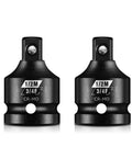 2 Piece Impact Socket Adapter Set Three Quarter Inch Female To One Half Inch Male For Impact Driver Wrench SAE Drive