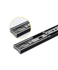 Two Pack Heavy Duty Metal Buffer Drawer Slides With Smooth Glide And Quiet Operation, 12 To 20 Inch Rails, 45mm Track Width