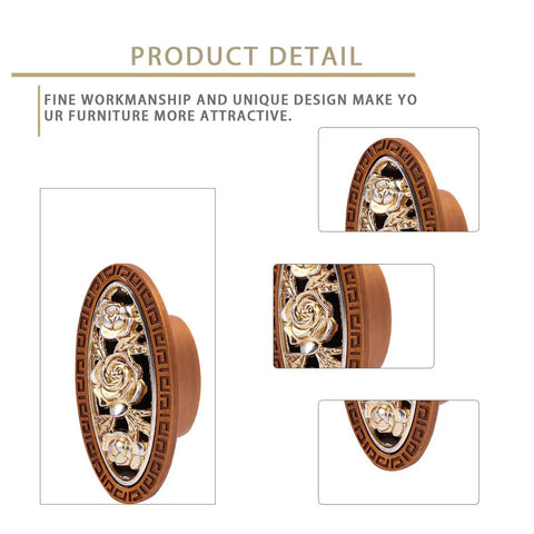 Old School Copper Drawer Knobs 5 Pack With Single Hole Cabinet Pull Handles For Kitchen And Furniture Rose Coffee Finish