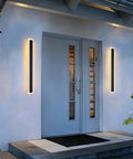 Modern Outdoor LED Wall Sconce 35.4 Inch 18W Frosted White Acrylic Exterior Light Fixture Waterproof for entryway