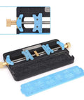 Dual Slot PCB Soldering Holder And Circuit Board Clamp Stand, Pro Grade Heat Resistant Steel Fixture for electronics repair