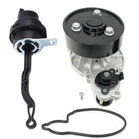 Heavy Duty Engine Coolant Water Pump Assembly Compatible With 2017 To 2022 Bmw Models Fits 230i And 330i, aluminum housing shot.
