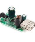 Badass 4 Pack USB Car Charger Module, 5V 2A Step Down Converter Buck Board with USB output and green circuit design.