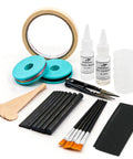 Fishing Rod Repair Kit With Epoxy, 10 Carbon Fiber Sticks, Wrapping Thread, Tape, Sandpaper, Brush, Scissors And Storage Box