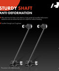 2 Front Sway Bar Links Stabilizer Kit For Honda Odyssey 2005 To 2017, shown with anti-deformation design.
