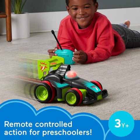 My Easy RC Remote Control Car For Kids 3 And Up With Two Speeds Simple Four Way Driving One Button Drive Parent Controlled Speed Modes Ideal Preschool Toy Car in use