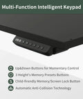 Slick Electric Sit Stand Desk With 3 Integrated Drawers Gives Your Home Office An Ace Upgrade featuring intelligent keypad and height controls.