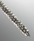 Close-up of Badass Premium 14 X 5 Inch Type 316 Marine Grade Stainless Steel Wood Screws T27 Flat Head showing thread details.