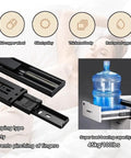 Soft Close Drawer Slides For Cabinets And Furniture, 6 To 40 Inch Length, Black side mount with ball bearing and copper core dampers
