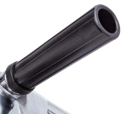 Pro Grade 4 Inch Pneumatic Air Angle Grinder With High Torque Ball Bearing Motor removable side handle detail.