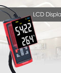 Lux Meter Logger With Split Sensor For iPhone And PC, App Controlled Readings For Plant Growth, Accurate Ambient Light Measurements, Easy Reading Capture And In-Depth Light Data, LCD display shown