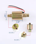 Universal Electric Fuel Pump For Gas, Diesel, Marine And Carbureted Engines, Replaces OE Pump, dimensions 1.85x2.28 inches