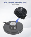 NMO Antenna Magnetic Base Mount With 16.4 Ft RG58 Coaxial Cable PL259 Plug And Mounting Cap for radios and vehicles
