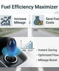 Fuel Sync Gas Saver Device 2026 2 Pack Plug In Auto Fuel Saver in car dashboard, features increasing mileage, saving fuel costs.