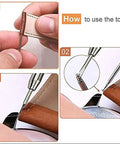 How to use the Slick Stainless Steel Watch Band Spring Bar Pins Kit With Removal Tool for easy strap adjustments.