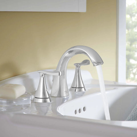 Chatfield 8-Inch Widespread 2-Handle Chrome Bathroom Faucet With All Metal Construction, No-Drip Ceramic Disc Valve, 1.2 GPM