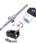 Heavy Duty Cnc Linear Motion Kit Featuring 16 Mm Ballscrew With 960 Mm Length Paired With 20 Mm Steel Rails including connectors and couplers.