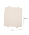 Single mica sheet from 10 Pack Microwave Waveguide Mica Sheets Heat Resistant Insulation Covers Fireproof Shield For Kitchen Use Protect Your Microwave From Burning While You Cook, 3.9 by 4.6 inches in size.