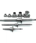 Miniature Ball Screw Kit For 3D Printers With Ball Nut 6mm 8mm 10mm Options 100mm 150mm 200mm Lengths SFK1002 displayed on table