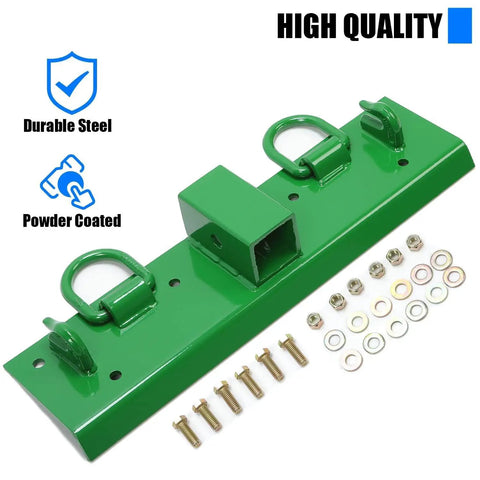 Tractor Grab Hooks 4.96 Inch Wide By 21.93 Inch Long Bolt On For John Deere Tractors 2 Inch Receiver Heavy Duty Steel Hook Mounts