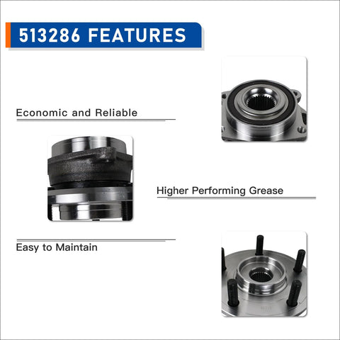 Front Wheel Bearing Hub Assembly For 2009 To 2017 Dodge Journey And 2014 To 2015 Ram ProMaster economic and reliable features