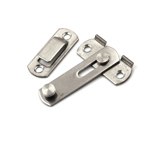 WUUWCHODC Stainless Steel Sliding Bolt Lock for Gate Home Security, sturdy locking mechanism, perfect for doors and outdoor use.