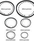 Image showing Six Pack 2GT Timing Belts For 3D Printers 6mm Wide Closed Loop Rubber Drive Belts with 110mm to 610mm lengths.