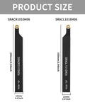 Indexable Lathe Turning Tool Kit 3/8 Inch 10mm Pro Grade with two tool holders and size dimensions shown for each.