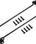 Cabin Hook and Snap Latch for Gate Revolving Door Window 201 with Screws, black metal hooks with screws for installation
