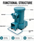 Heavy Duty Automatic Spring Separator For Small Coil Sorting With Centrifugal Vibration Tech and Spacious Hopper, featuring feed inlet and adjustable gate.