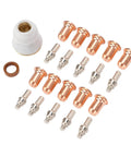 Top Notch Plasma Cutting Nozzles And Electrode Consumables Kit With 23 Pieces For Automotive Repair Jobs Made From Sturdy Brass And Zinc Alloy.