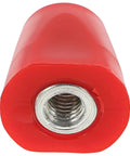 Replacement Nut For Fencing Gear In Stainless Steel And Plastic, Red Threaded Repair Hardware For Fence Accessories, Easy Identification