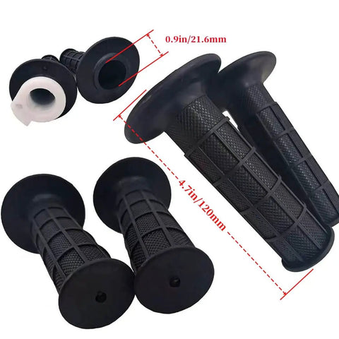 Twist Throttle Grip Kit With 7 Eighths Inch Handlebar Grips, Cable And Clamp For 50cc To 250cc Dirt Bikes, ATVs, Quads And Pit Bikes, Fits Coleman CT200U And Similar Mini Bikes, Easy Install, Durable Aluminum Clamp