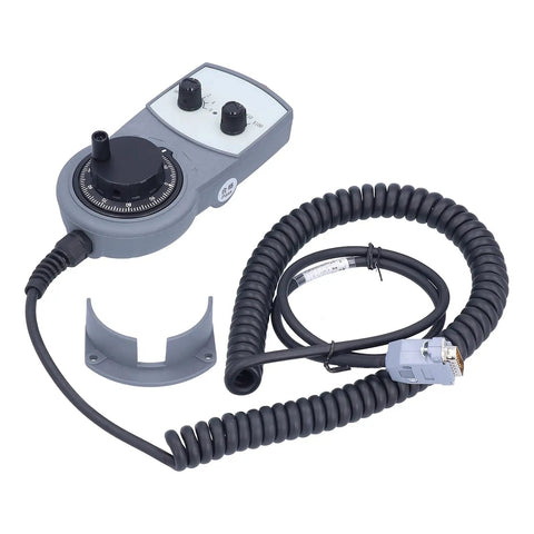 Heavy Duty CNC Electronic Handwheel With Magnetic Base For Manual X1 X10 X100 Positioning On Lathes And Machining Centers Total Machine Control with coiled cable