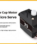 Top Shelf 2G Plastic Gear Micro Digital Servo 4 Pack Kit Featuring Coreless Motor with hollow cup design for RC aircraft.