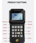 User interface of Your New Go-To Pro Leeb Hardness Tester featuring buttons for functions and readings in a compact design.
