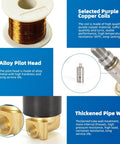 Brass Electric Solenoid Valve 12V Quarter Inch Port Normally Closed With Selected Purple Copper Coils and Alloy Pilot Head