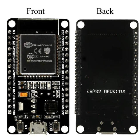 Front and back view of Dual Mode 2.4GHz WiFi and Bluetooth Development Board With Integrated Antenna For Arduino IDE Dual Core MCU AP