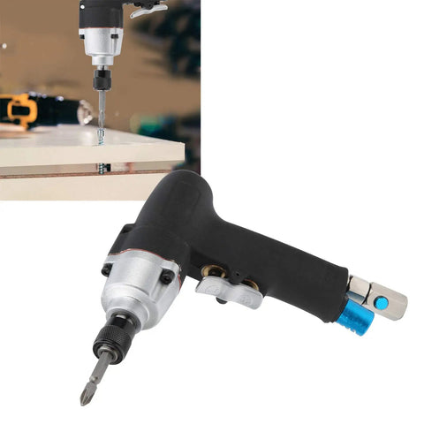 Compact Pneumatic Air Impact Wrench With 40Nm Kick And Double Hammer Setup, 12000 RPM Zero Fuss Workhorse For Furniture Assembly And Handyman Tasks Featuring Seesaw Switch, detailed view.