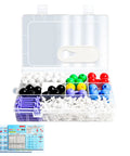 Hands On Molecular Model Kit For Organic Chemistry With Color Coded Atoms And Bonding, Awesome Classroom Teaching Tool, Portable Structure Building Set For Students And Science Lovers. Open case showing colorful atoms, bonds, and instructions.