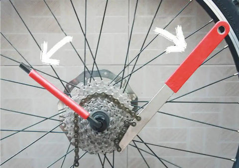 Chain Whip BMX Sprocket Removal Tool For Wheel Maintenance Durable Alloy Steel Sprocket Wrench With Open End Design