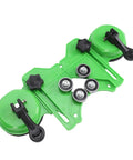 Jiawu 16 Piece Hole Saw Kit For Tiles Drilling Heavy Duty Metal Wood Plastic Glass Ceramic And Stone With Fast Bit Installation And Long Lasting Durability For Home Renovation Or Serious DIY Projects That Need Big Holes Made Quick And Clean, green suction guide