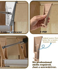Installation steps for Drawer Guide Mounting Bracket Set for Left and Right Sides Replacement Rear Drawer Track Support