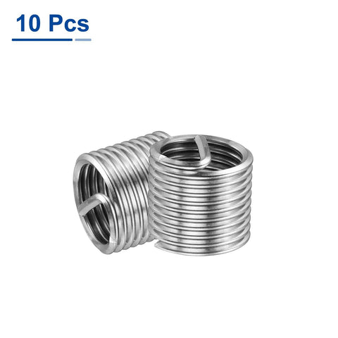 Heavy Duty M16 Wire Thread Inserts 10 Pack 304 Stainless Steel Helical Thread Repair Sleeves For Busted Threads Smooth As Butter Slick Install Ready To Roll For Auto Shop Gear