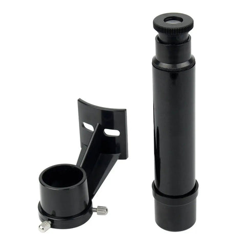 Finder Scope 5x24 With Cross Hair Reticle Viewfinder For Quick Telescope Targeting And Precise Alignment With Easy XY Adjustment Using Three Thumb Screws, black