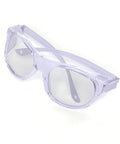Ultra Lightweight TR90 Safety Glasses With Anti Fog Coating And UV400 Lenses For Men And Women in purple frame